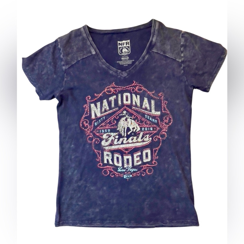Women's NFR Rodeo Graphic Tee - Navy size M